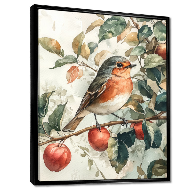 Lattimer - Animals Canvas Wall Art, Noir, Impression encadrée flottante, H 20 po x l 12 po