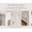 Table d'appoint 26 po en bois récupéré | Table de bout étroite | Table d'appoint en bois massif (blanc)-1506851724