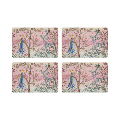 Resplendent Quesal Prism Pebble 17.5" Vinyl Placemat