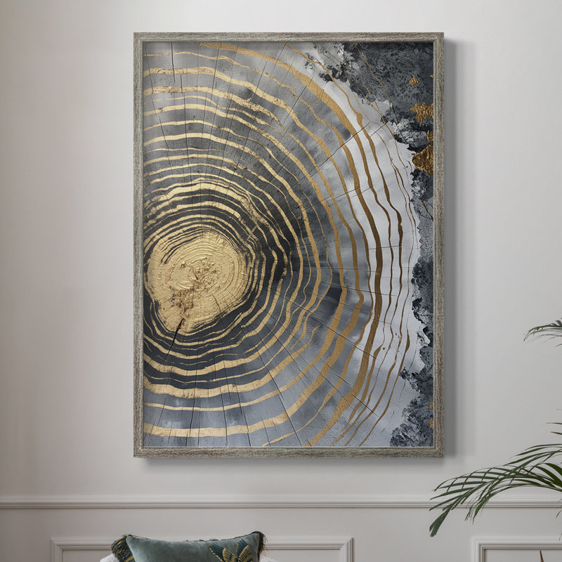 Reproduction encadrée ABSTRACT Series CCLV - bois massif, H 15 po x l 12 po