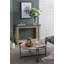 Table basse ronde en bois D32 "X 18" Farmhouse