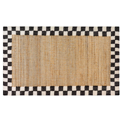 Check Jute Rug