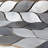 Silvleaf 12.21 in. x 13.39 in. Geometric Matte Aluminum Mosaic Tile-60816846