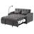 Sofa Bed With Trundle Dark Grey-612110563