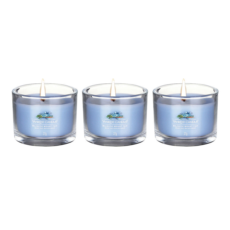 Yankee Candle - 3 Packed Filled Votives - Majestic Mount Fuji