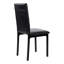 Ensemble de 4 chaises avec cadre en métal et siège en similicuir