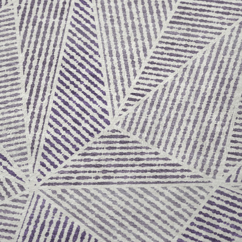 Jeté géométrique Addison Sherpa ASB618, Mauve