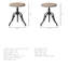 Tabouret d'appoint en métal Wenham