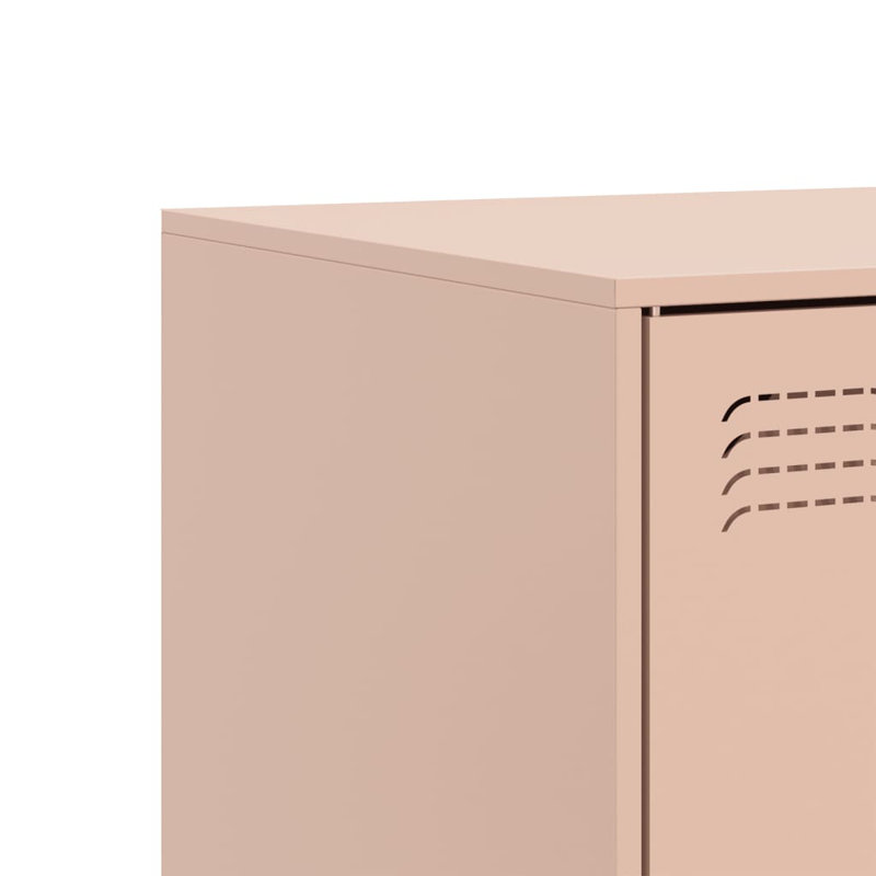 Alamar Unfinished TV Stand for TVs up to 24", Antique Pink/Pink