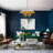 Ultra-Modern 4-Light Flat Dome Pendant