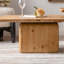 Table basse carrée à structure stable - Idéale pour le salon, le bureau et la salle à manger. Aspect du bois et polyvalence.