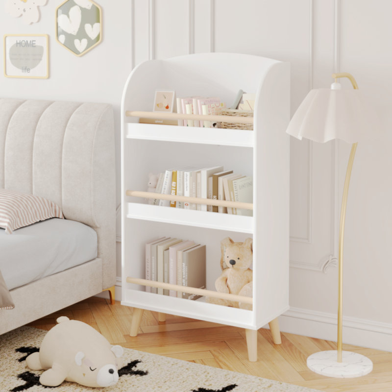 3-Tier Bookcase, (3 Shelves) 37.4"H x 19.68"W x 9.44"D