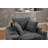 Boneless Oversized Chaise Lounge Indoor with Movable Ottoman and Cupholders, Corduroy Lounge Sofa Chair, Comfy Reclining Deep Seat Lounge Couch for Living Room-1751697270