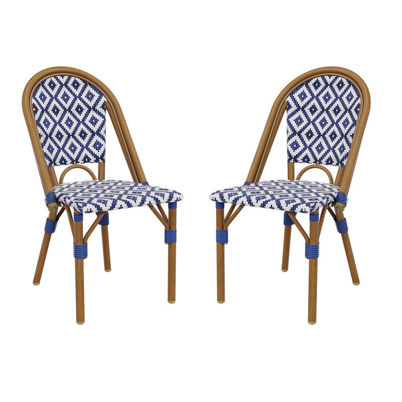 Chaises d'appoint pour l'extérieur, 4, Bleu