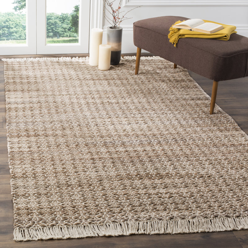 Tapis en coton tissé à plat Waimes, Rectangle 5 pi x 8 pi