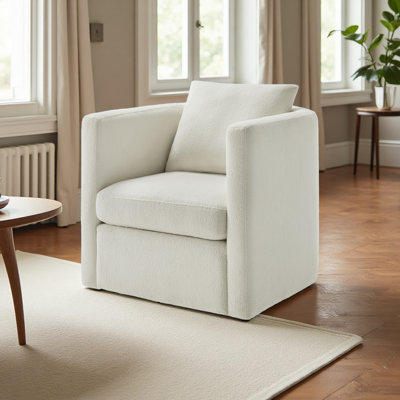 Fauteuil demi-tonneau pivotant
