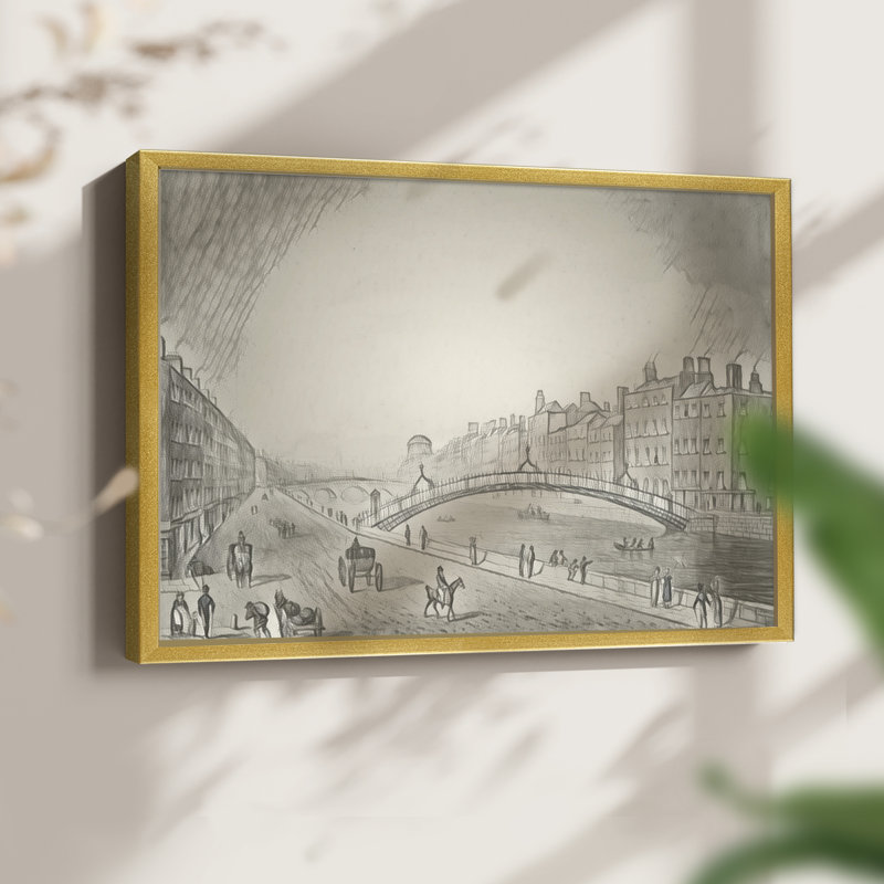 Croquis rétro - XXXVII - Reproduction encadrée - Restickable