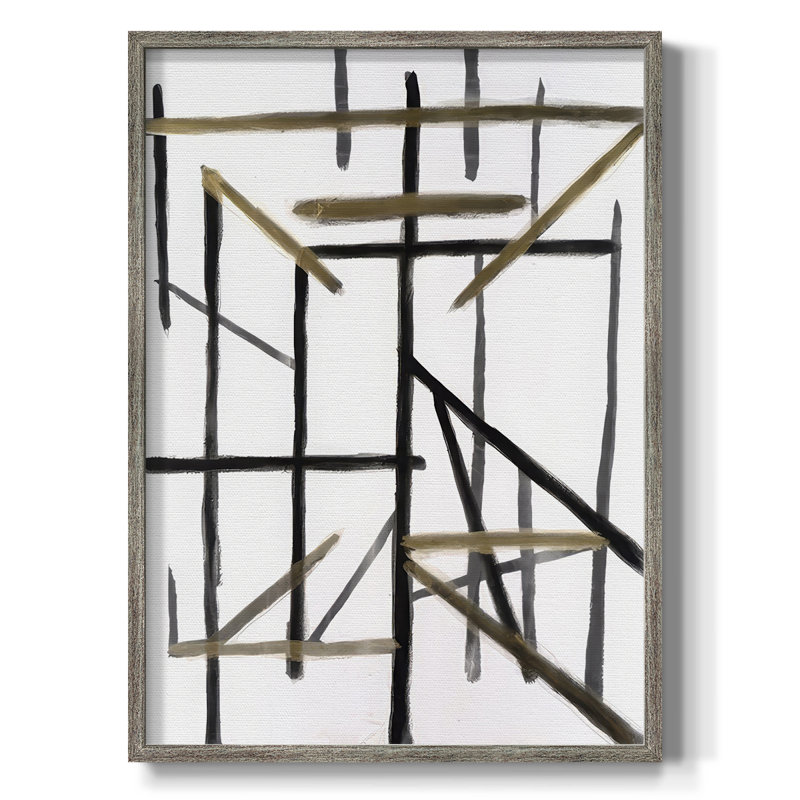 Reproduction encadrée Edifice II - bois massif, H 11 po x l 9 po