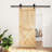 Vidaxl Sliding Door With Hardware Set 33.5X82.7" Solid Wood Pine-116488423-116488425