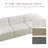 Berlare Boneless 3 - Piece Upholstered Compression Corduroy Modular Sectional Sofa – Fully Compressed, No Assembly Required-1168337070
