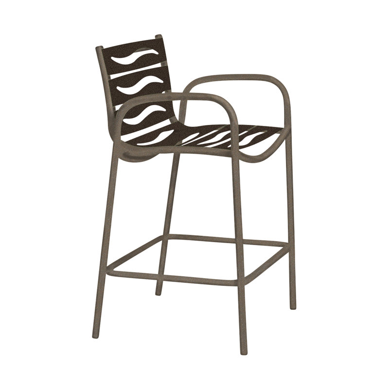 Tabouret de bar 28 po Millennia EZ Span ™, Bronze vieilli, Moka
