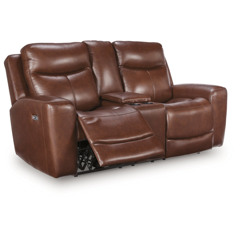 Aimee Power Reclining Loveseat With Console
