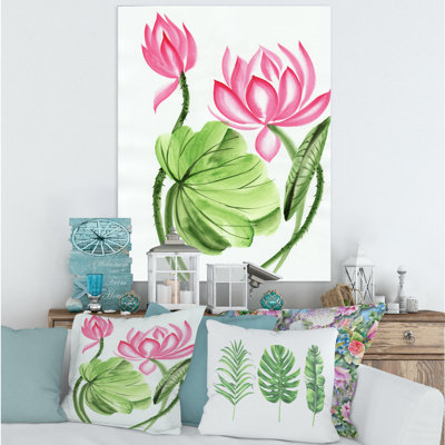 " Lotus And The Dragonfly II " Painting Print