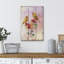 Fleur, aquarelle, canari et roses sur panneaux de bois-101469551-101469548