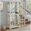Vitrine Curio, vitrine antique avec portes en verre Tablettes réglables pour objets de collection Étalage rétro à quatre portes pour la maison ou le bureau Vitrine antique E26 ampoule incluse