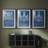 Heraldry on Navy I  -Custom Framed  Premium Print W Matt - 3 Pieces-1148177809-1148177814