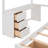 Shauna L-Shaped Bunk Bed with Desk, Drawers and Stairs-195940383