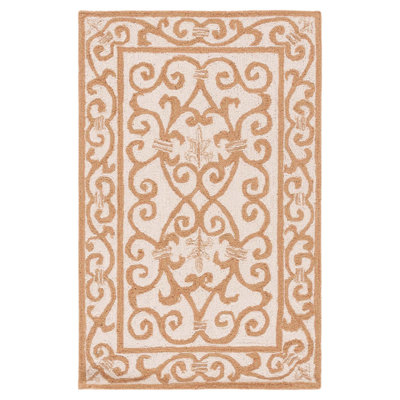 Bissette Hand Hooked Wool Pile Oriental Rug