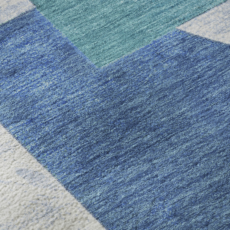 Tapis Mid-Century Premium lavable à la machine Mehara AMF1692, Rectangle 5 pi x 7 pi 6 po