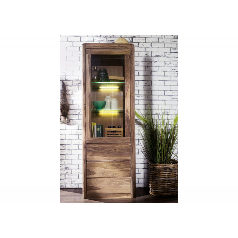 Toronto Display Cabinet, Smoked Cherry
