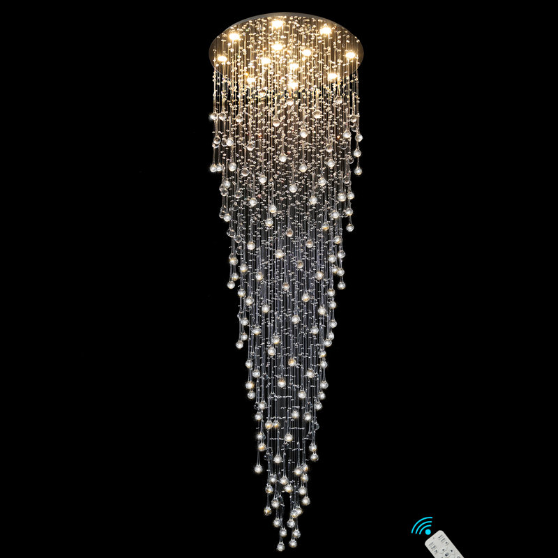 Lustre empire en cristal 32 po Jayinn