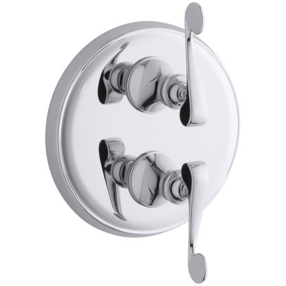 Revival® Valve Trim with Scroll Lever Handle for Stacked Valve, Requires Valve