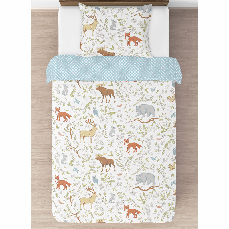 Ensemble d'édredon Woodland Toile par Sweet Jojo Designs, Lit simple
