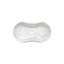 Lavabo vasque en marbre naturel blanc, 23,6 po x 14,2 po x H 7,1 po, conception ondulée, salle de bain spacieuse avec 7,1 po de hauteur, semi-polie et élégante