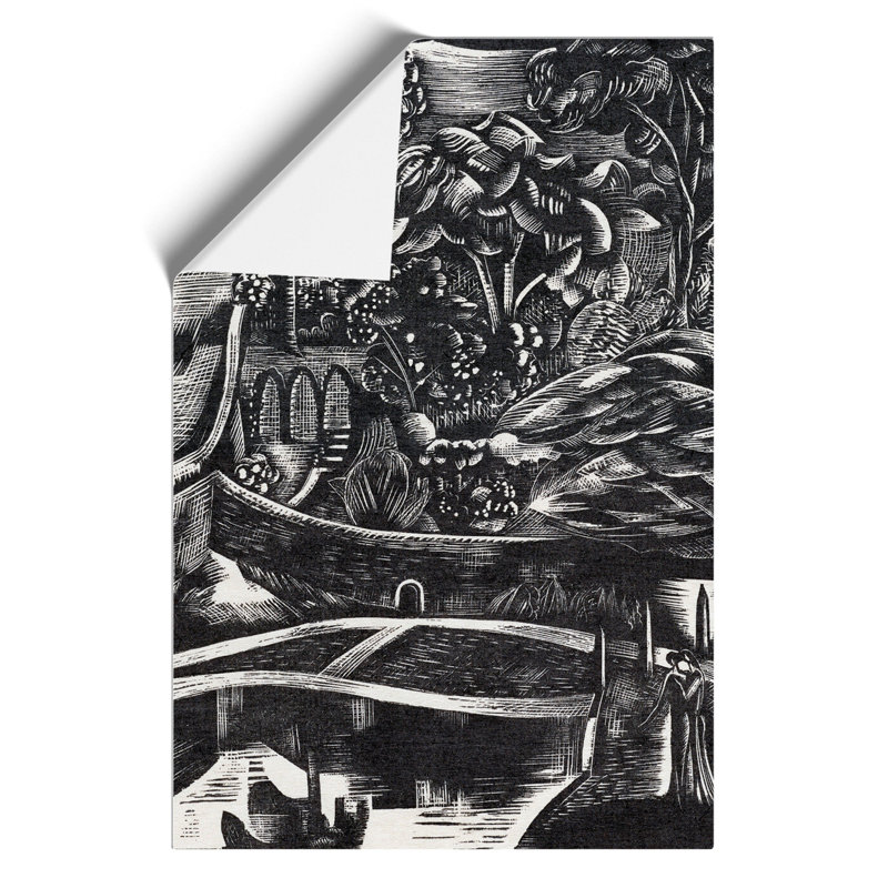 Hanging Garden by Paul Nash - No Frame Painting, 30cm H x 21cm W x 0.1cm D