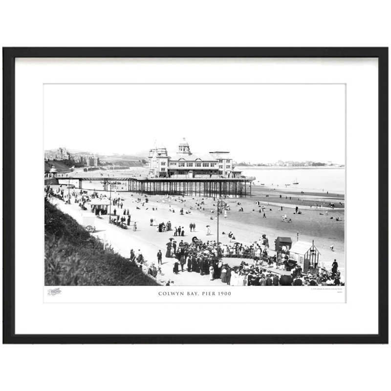Colwyn Bay, Pier 1900 by Francis Frith - Single Picture Frame Print, 40cm H x 50cm W x 2.3cm D