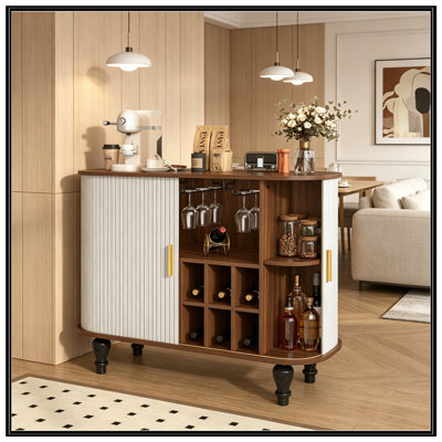Palermo Cabinet with Wine Racks and Glass Holders