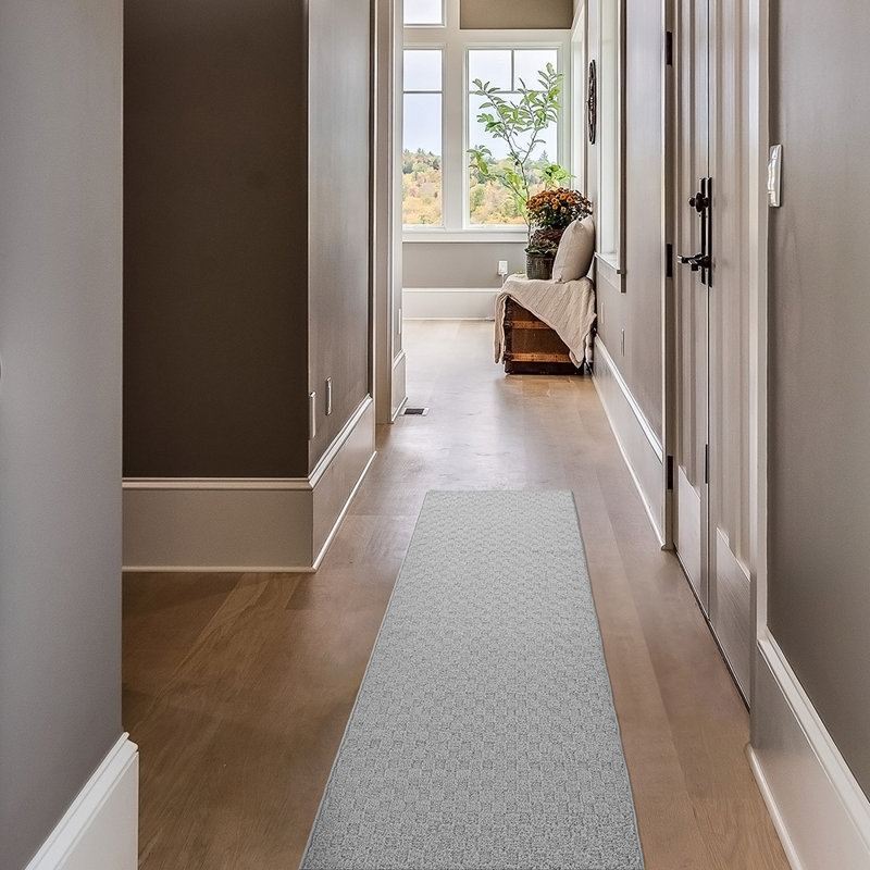 Ensemble de tapis touffetés argentés Tansu