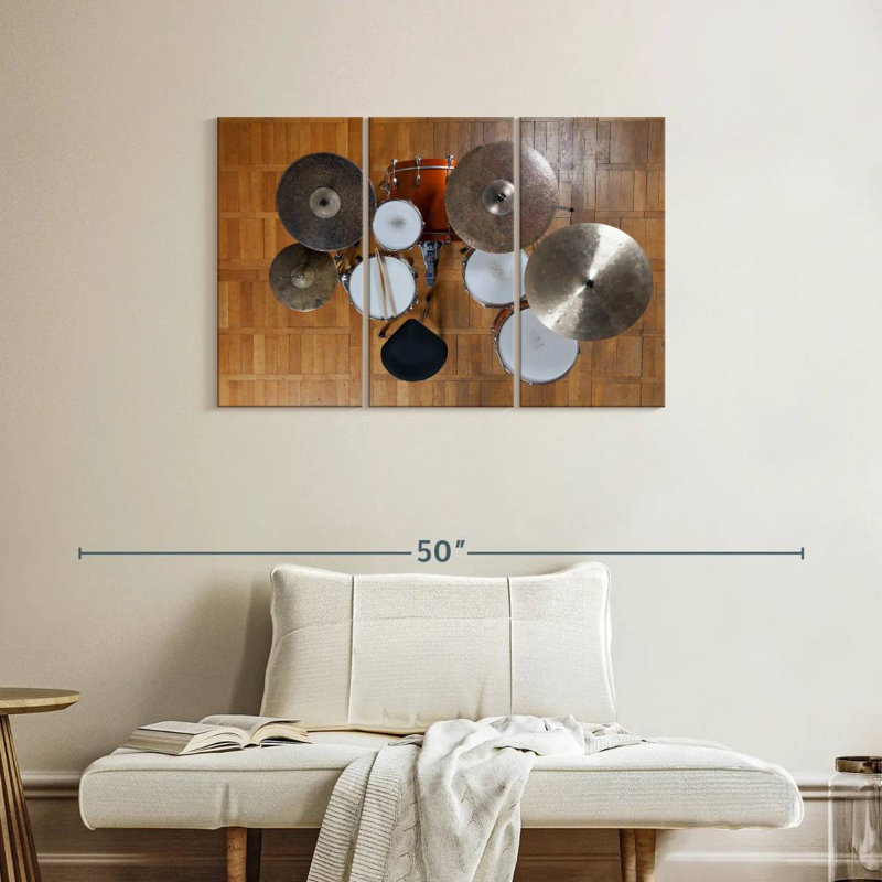 Full Drum Set, 24" H x 38" W