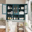 35-Inch Bathroom Wall Cabinet with  3 Glass Door