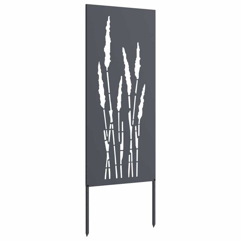 Vidaxl Garden Privacy Screen Olive Green 50 X 140 Cm Cold-Rolled Steel, Anthracite