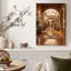 «Terracotta Arched Walkway with Pots Plants», art mural sur toile-759244107