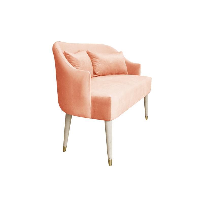Emi 2 Seater Loveseat, Peach