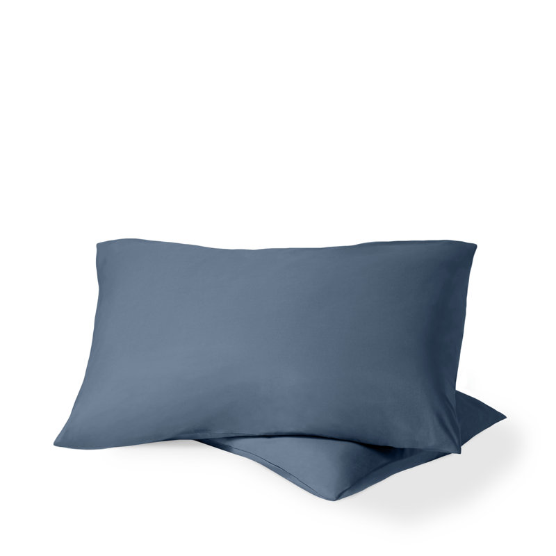 Taie d'oreiller 100% coton biologique percale, 2 taies d'oreiller standard, Mer de Béring