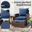 Billmont Wicker/Rattan 2 Person Seating Patio Conversation Sets With Ottoman-685345665