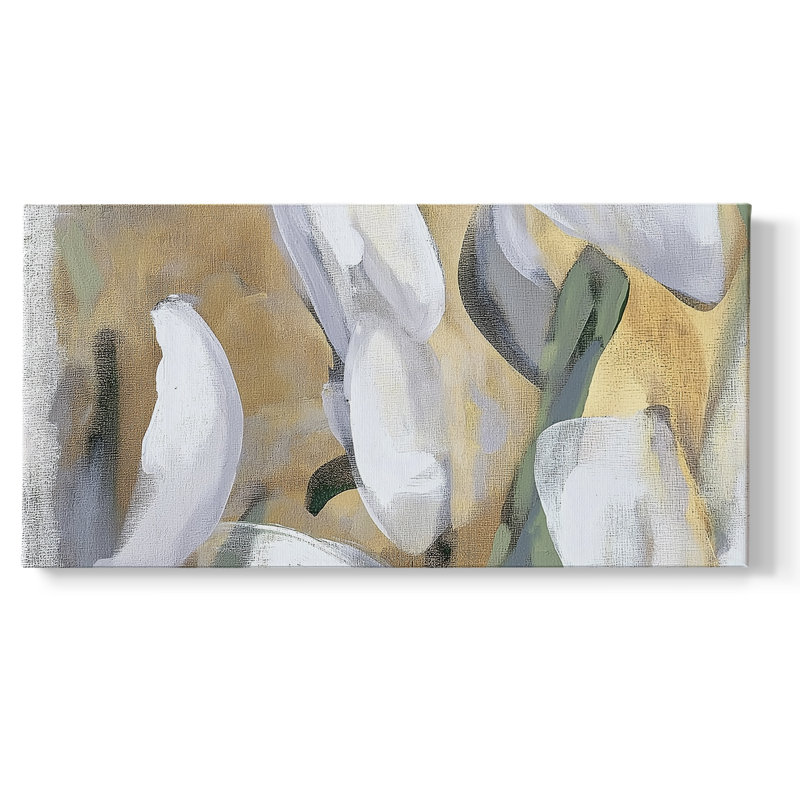 Abstrait, série 9 # LXV III - Toile tendue avec châssis, H 24 po x l 48 po